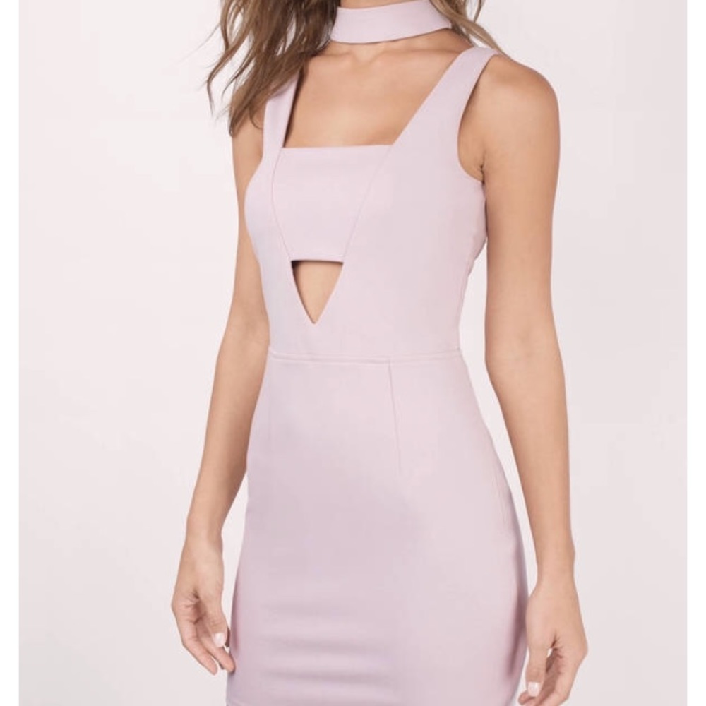 Tobi peach colored bodycon dress
